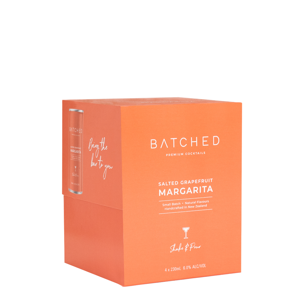 Batched Salted Grapefruit Margarita 4 Pack Cans