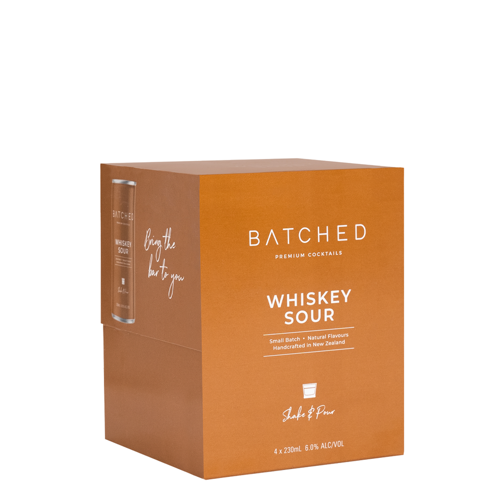 Batched Whiskey Sour 4 Pack Cans
