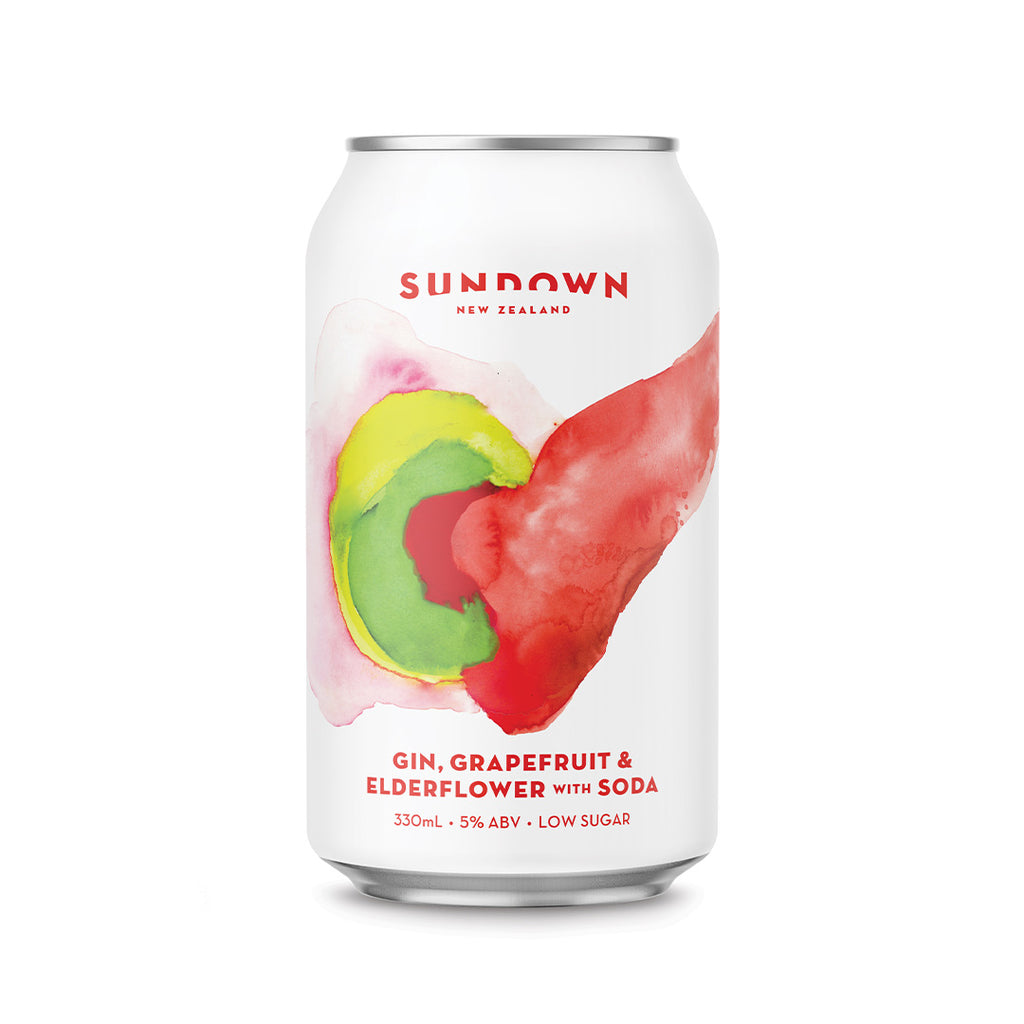 Sundown Cans - Grapefruit & Elderflower with Soda